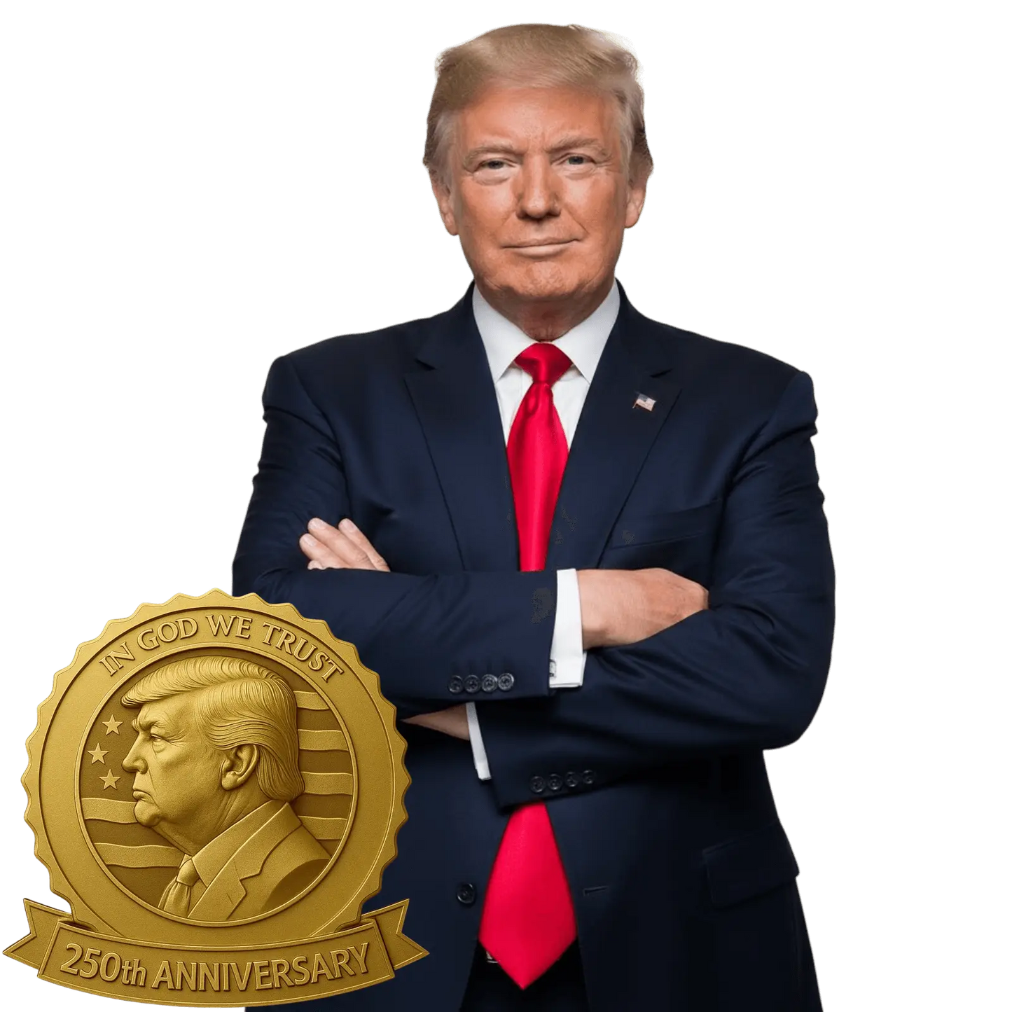 TRUMP GOLDEN BADGE